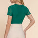Short Slv 2-ply Mesh Knit Top
