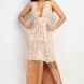 Sheer Embroidered Lace Vest