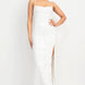 Sequin Back-crisscross Tie Slit Dress