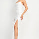 Sequin Back-crisscross Tie Slit Dress