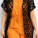 Crocheted Open-front Fringe Kimono