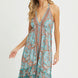 Halter Paisley Border Dress