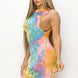 Velvet Burn Out Pattern Sexy Midi Dress