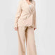 Luxe Stretch Woven Loose Fit Blazer And Wide Legs Pants Semi Formal Set