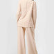 Luxe Stretch Woven Loose Fit Blazer And Wide Legs Pants Semi Formal Set