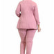 Plus Solid Gold Button 3 Piece Jacket Set