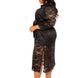 Belted Lace Shirt Dress