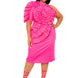 One Shoulder Midi Dress With Ruffle Details