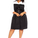 Contrast Shirt Dress With Pockets