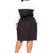 Contrast Shirt Dress With Pockets