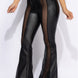 Mesh Detailed Flared Pants