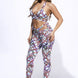 Printed Tie Detailed Jumpsuit