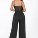 Mesh Insert Cup Wide Leg Jumpsuit