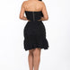Ruffle Ruched Mini Skirt Set