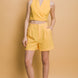 Vertigo Crop Blazer Vest