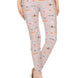 Teepee Print, High Rise, Fitted Leggings, With An Elastic Waistband