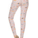 Teepee Print, High Rise, Fitted Leggings, With An Elastic Waistband