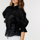 Button-down Collar Neck Embroidered Top