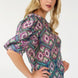 Puff Sleeve Multi-print Top