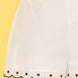 Front Zipper Bottom Scallop Edge Shorts