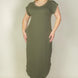 Plus Size Hidden Pocket Batwing Sleeve V Neck Long Dress