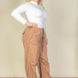 Plus Size Drawstring Waist Parachute Pants