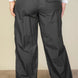 Plus Size Drawstring Waist Parachute Pants