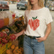 Amore Garment-washed Fruit Graphic Tee