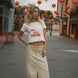 My Own Muse Vintage Wash Cropped Graphic Tee