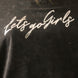 Lets Go Girls Metallic Vintage Wash Graphic Tee