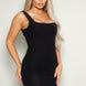 Sleeveless Square Neck Knit Mini Dress