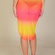 Sexy Sheer Mesh Drawstring Ruched Skirt