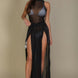 Mesh Mock Neck Sleeveless Top