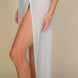High Split Mesh Sheer Maxi Skirt