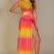 High Split Mesh Sheer Maxi Skirt