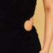 Neck Wrap One Shoulder Bodycon Maxi Dress