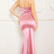 Satin Caged Waist Maxi Dress
