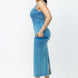 Acid Washed Cargo Midi Dress