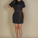 Side Pocket Double Folded Mini Dress