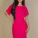 Side Pocket Double Folded Mini Dress