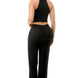 Crinkle Wide Pants Set Zipper