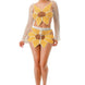 Crochet Skirt Set Sunflower