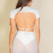 Ruched Ruffle Trim Mesh Mini Bodycon Skirt