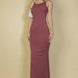 Ribbed Mermaid Hem Camisole Maxi Dress