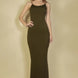 Ribbed Mermaid Hem Camisole Maxi Dress