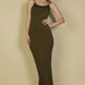 Ribbed Mermaid Hem Camisole Maxi Dress