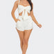 Front Oversized Bow Twisted Tie Top And Shorts Set