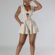 Semi-stretch Romper