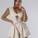 Semi-stretch Romper