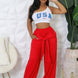 High-waisted Stretch Pants